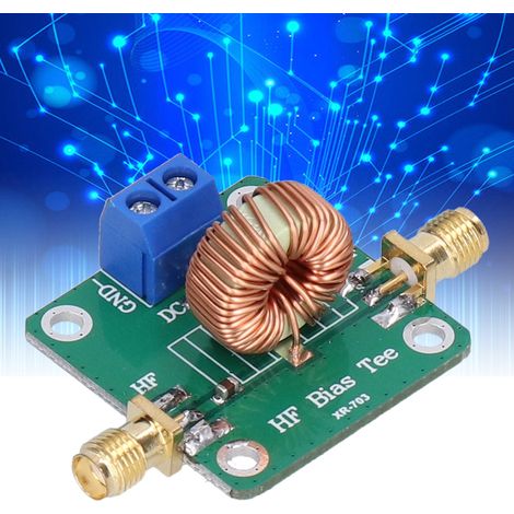 Module RF Blocage DC Bias Tee 0.2-180MHz Carte Filtre Micro-ondes Composant Électronique (1/5)