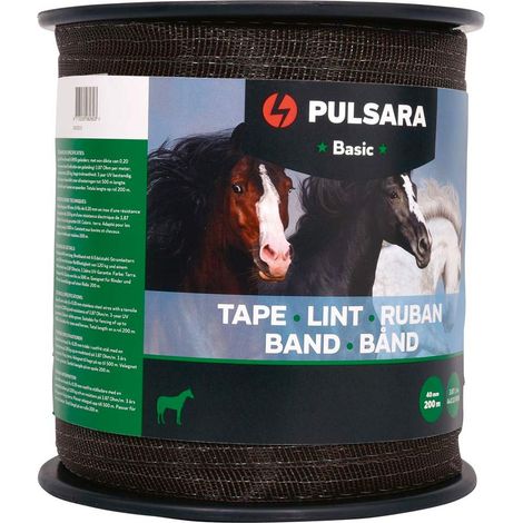 Basic Tape 40mm mit 6 Edelstahlleitern 0,20mm Rolle 200m Farbe Erde