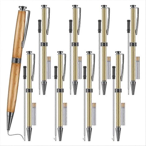 Kit de 8 stylos à spirale Trimline Twist de 7 mm avec accessoires de tournage sur bois de rechange. (1/5)
