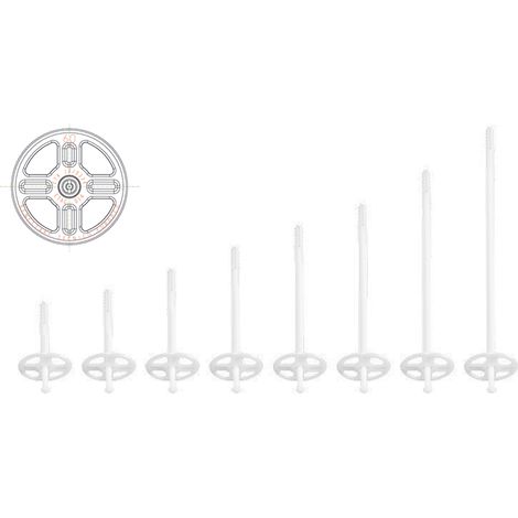 TASSELLO PANNELLI ISOLANTI CON CHIODO POLIETILENE lunghezza mm 90- 250 pezzi