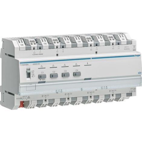 Hager TYA664BN presa universale KNX a 4 canali