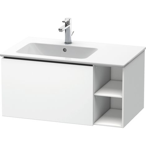 Duravit L-Cube Meuble sous-lavabo suspendu, 1 tiroir, étagère sur
