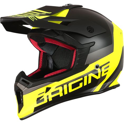 Casque Origine Hero MX jaune fluo-noir mat XL (1/5)
