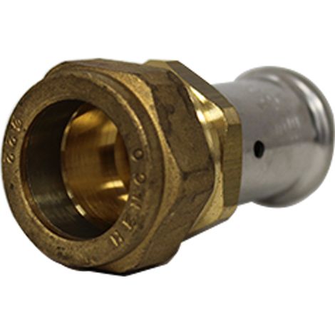 Adaptateur MULTICOUCHE Ø20x2.0 laiton à sertir TH ou BE - CU Ø22 compression HENCO (1/5)