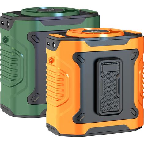 Mini-USB-Ventilator, 3600 mAh – Schneller Gürtelclip-Ventilator zur Kühlung von Baustellen und im Freien, Orange-x