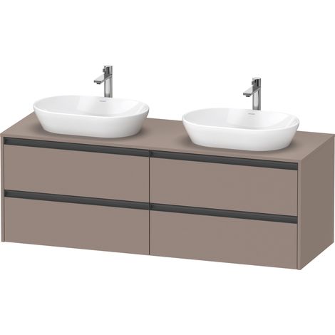 Duravit Ketho.2 bâti-support de lavabo sur console suspendu, (1/2)