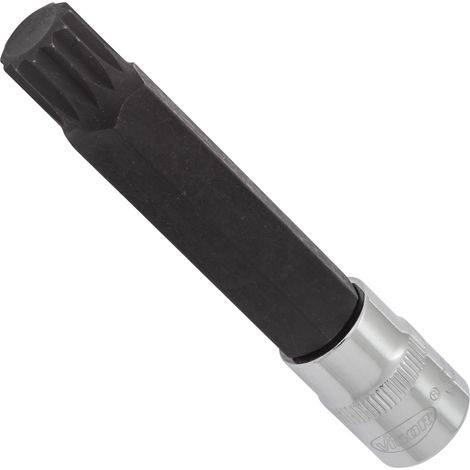 Schraubendrehereinsatz ∙ V6120 ∙ 3/8 Zoll (10 mm) Vierkant hohl ∙ Innen Vielzahn Profil XZN ∙ SW M14 (1/2)