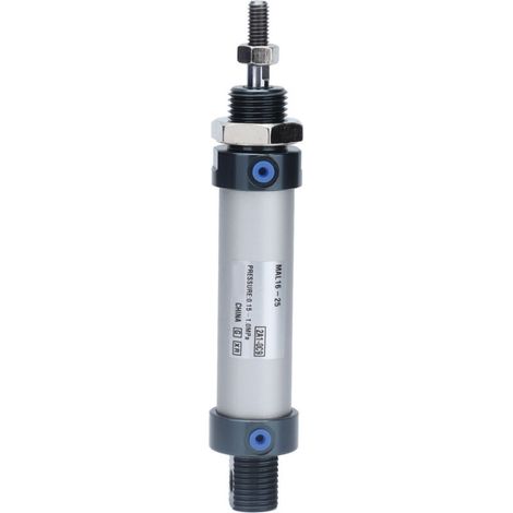 Vérin Pneumatique Double Effet Miniature à Tige Simple en Alliage d'Aluminium MAL16-25 (1/5)