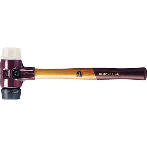 halder-3028.040-maza de goma + nylon simplex diametro 40 mm