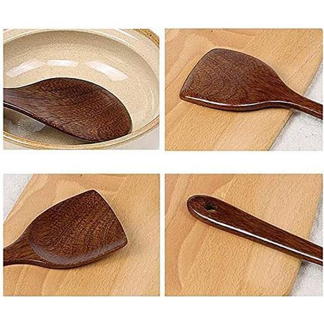 Cuillères de cuisine en bois pour la cuisine Cuillères de cuisine Ustensiles de cuisine Une variété de styles (cuillères à huile)-Fei Yu (1/5)
