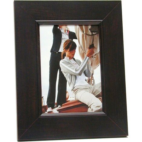Cadre Photo Technique de Peinture Bois Noir/Brun 59,4 x 49,4 x 1,5 cm (1/5)