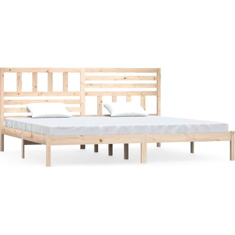 Maison Exclusive - Massivholzbett ohne Matratze 180x200 Kiefernho (1/5)