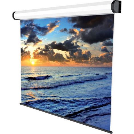 Sopar Pantalla Motorizada El Professional Rn 250x190 4:3 Pantalla Blanca Parte Posterior Negra