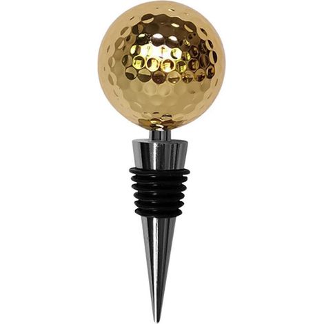 Bouchon en acier inoxydable, en forme de balle de golf, pour bouteilles de vin, étanche.-AquaForge (1/5)