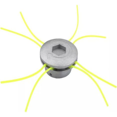 Aiperq – Tête de débroussailleuse 4 fils – Aluminium léger résistant à la corrosion – Compatible tondeuses à gazon – 72 x 44.5 mm (1/5)