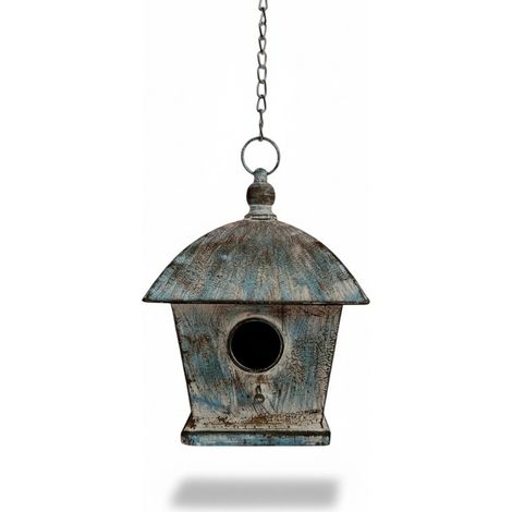 Nichoir oiseaux à suspendre 19x19x58cm (1/4)
