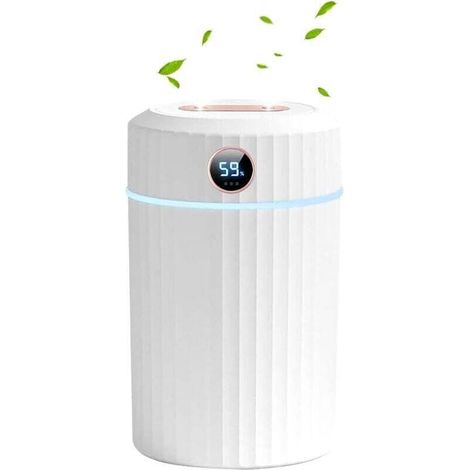 Ultrasonic Humidifier 2L Aroma Diffuser Double Nozzle LED 7 Colors Steam (1/4)