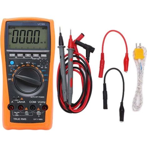 High Precision Digital Multimeter with Carrying Bag and English Manual (1/4)