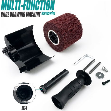 M14 Meule multifonctionnelle pour meuleuse d'angle, accessoires de meulage, accessoires pour polisseuse, disque à tréfiler pour polisseuse M10 M14 (1/5)