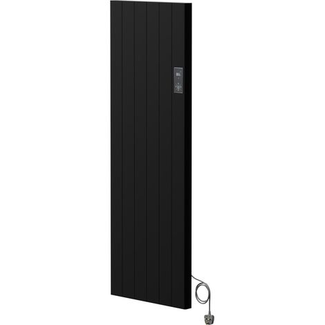 Matt Black 1600mm x 550mm Smart WiFi Controlled 2000w Thermostatic Electric Radiator