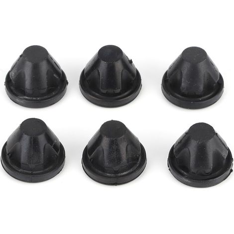 Passe-fils de Capot Moteur, 6pcs 03G103184C Caoutchouc Noir Cache Moteur Garniture Fixation Cache Moteur Fixation Socket Remplacement pour A3 PD100 PD140 PD170 Passe-fils de Capot de Moteur.. (1/5)