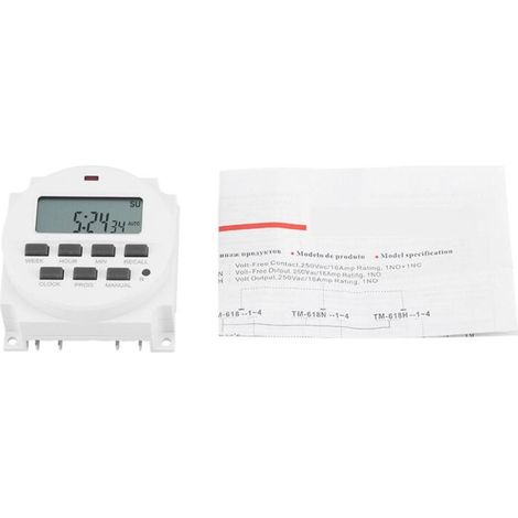 Minuterie de commutateur de commande intelligente Programmable Durable électrique numérique 12V