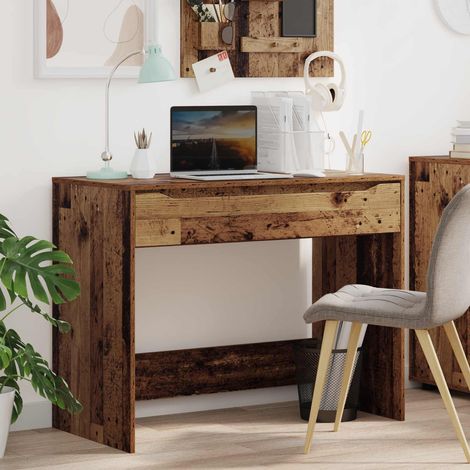 vidaXL Bureau Bois ancien 100 x 50 x 78 cm Bois d’ingénierie (1/5)