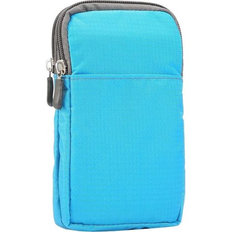 Sac de voyage à une épaule pour téléphone portable de 6,5 pouces (bleu), (1/5)