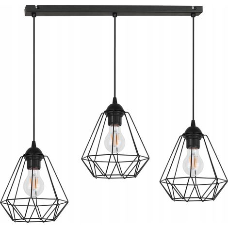 LÁMPARA DE TECHO COLGANTE DIAMOND LOFT EDISON RETRO (1/5)