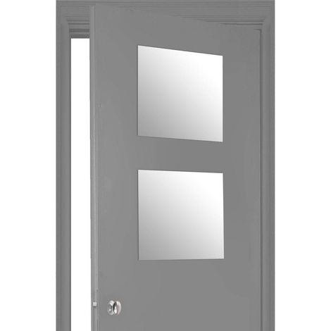 2 specchi autoadesivi quadrati in plastica da 40x40 cm (1/4)