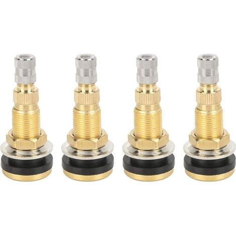 Satz mit 4 TR618A Reifenventilen für Traktoren, Gold (1/4)