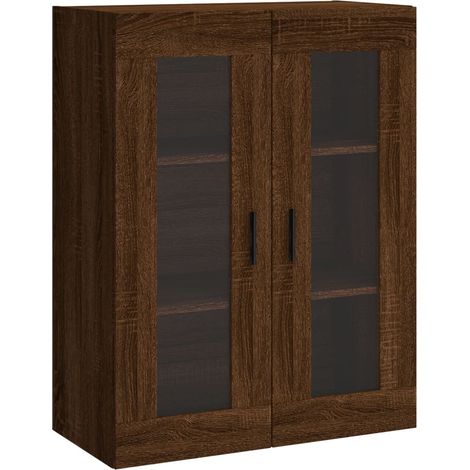 vidaXL Wandregal Eichenholz braun 69,5x34x90 cm