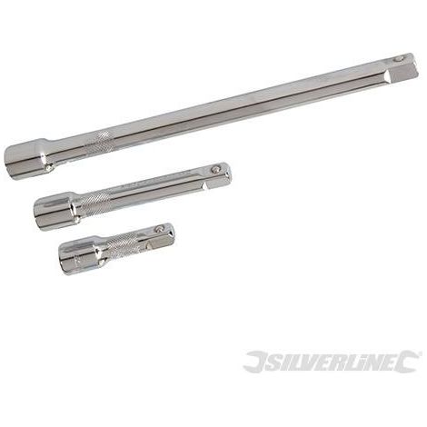 Silverline 783095 Jeu de 3 rallonges Carre 1/2"