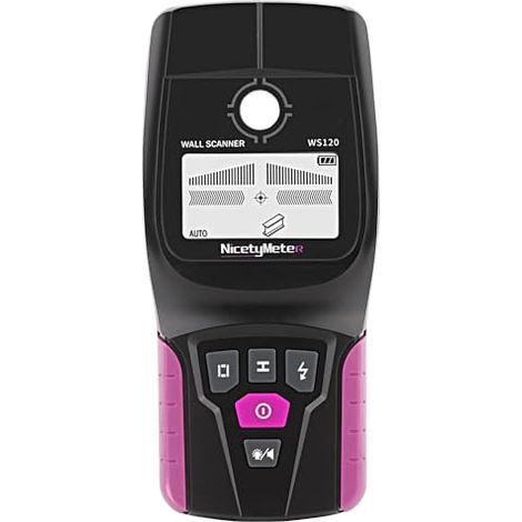 Détecteur de montants mural, scanner électronique à écran LCD avec 5 modes de balayage, alimenté par une batterie au lithium 12 V pour la détection du bois, du courant alternatif et du métal. (1/5)