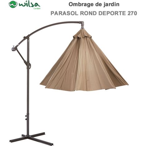 Parasol rond déporté 270 cm Wilsa Garden (1/3)