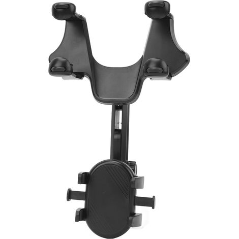 Support téléphone rétroviseur voiture, fixe stable, support multifonctionnel robuste pour smartphone, montage solide sans vibration. (1/5)