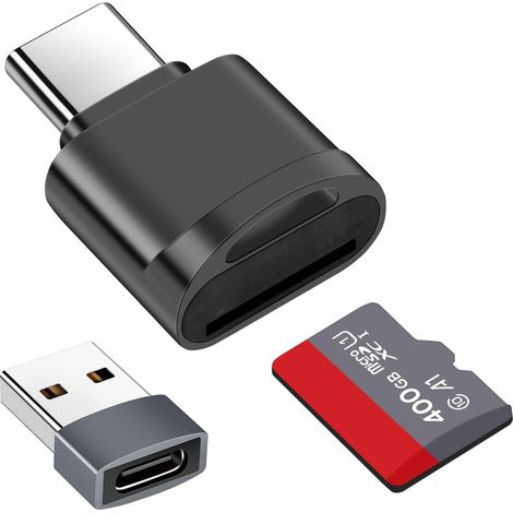 Lecteur de Carte TF, Lecteur de Carte Micro SD, Adaptateur de Lecteur de (1/5)
