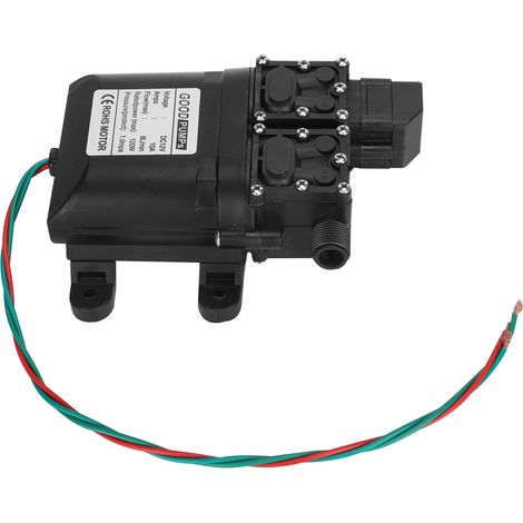 Pompe à membrane haute pression à haut débit 12 V 120 W 8 L, double noyau avec connecteur en cuivre (1/5)