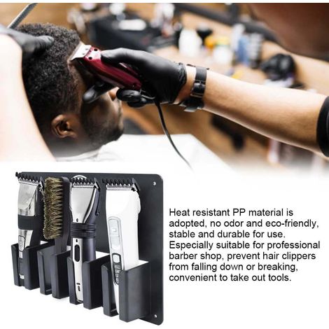 Multifunktionale Wandhalterung für elektrische Haarschneidemaschinen, Bürsten und Haaraccessoires (1/5)