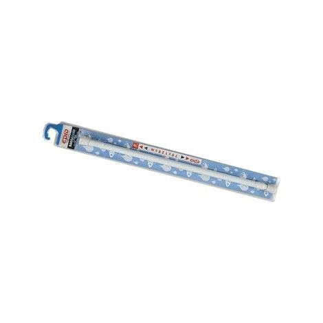 EPID Barra para cortina de baño recta Ø22mm 70120cm fabricada en PVC color blanco (1/2)