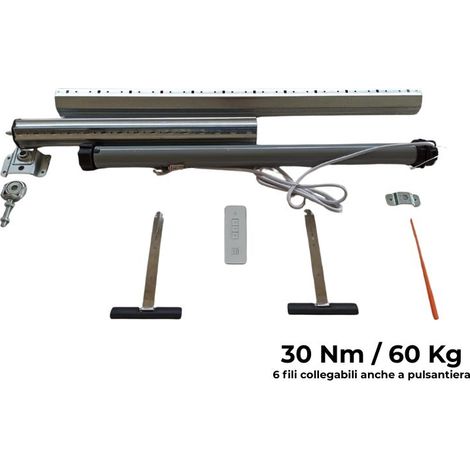 Kit motori tapparelle con telecomando 60 kg 30 Nm Rullo da 160 cm a 195 cm Completo con Molle di Sicurezza (1/3)