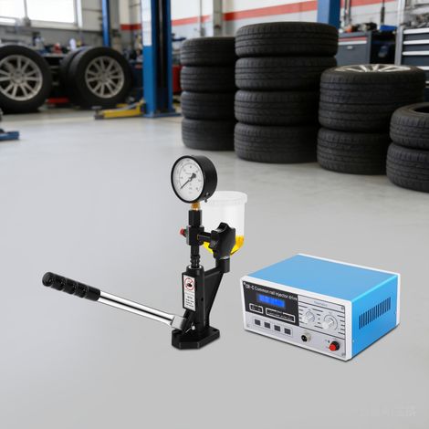 Diesel Einspritzdüsen Prüfgerät Injektor Tester 0-600bar & 0-8000PSI Für S60H (1/5)