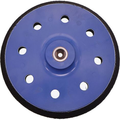 Platorello abrasivo da 180 mm, 8 fori, grana media, per disco abrasivo, accessorio per levigatrice orbitale casuale. (1/4)