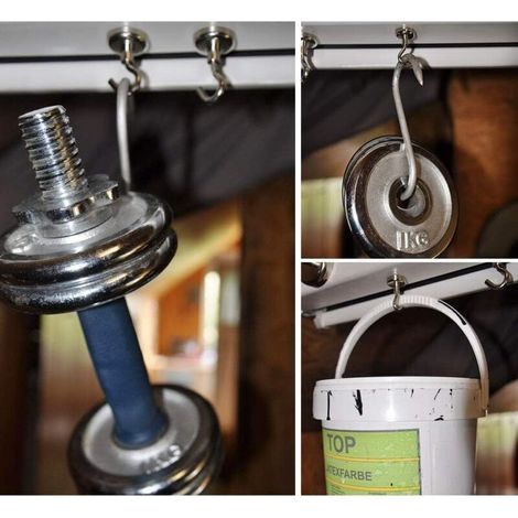34 kg Magnethaken, Neodym-Magnethaken, extra starke Magnethaken, 6 Stück - RAPANDA (1/4)