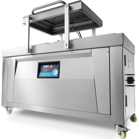 Machine d'emballage sous vide - Joint de 60 cm - Double chambre de dimensions W76 x D60 x H16cm - Maxima