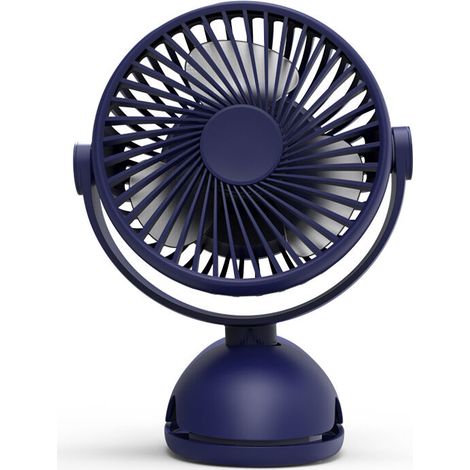 DEESSE SHOP - Ventilateur de bureau à clipser pour landau, mini ventilateur de poussette, ventilateurs de table portables rechargeables 3000 mAh, à piles et rotation à 360° Ventilateurs de bureau pers (1/5)