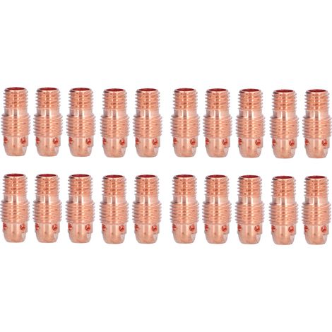 20Pcs TIG Collet Body Copper WP‑9F Welding Torch Accessory Replacement Part Set Kit