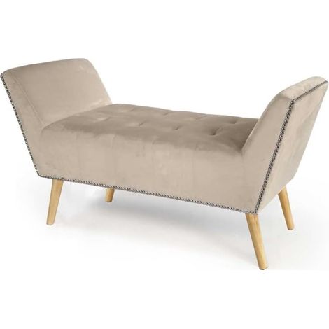Panca beige arredo scendiletto cm 117 x 40 x 60 h (1/2)