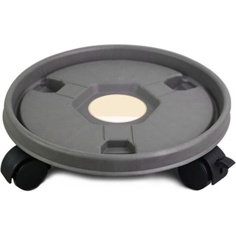 Un support à roulettes pour pots de fleurs la base ronde est équipée de roulettes et peut être utilisée aussi bien à l'intérieur qu'à l'extérieur. (1/5)