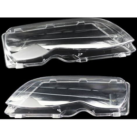 Un par de faros con cubiertas transparentes, lentes de faros y repuestos de lentes de faros delanteros para BMW Serie 3 E46 de 4 puertas (2002-2005). (1/5)